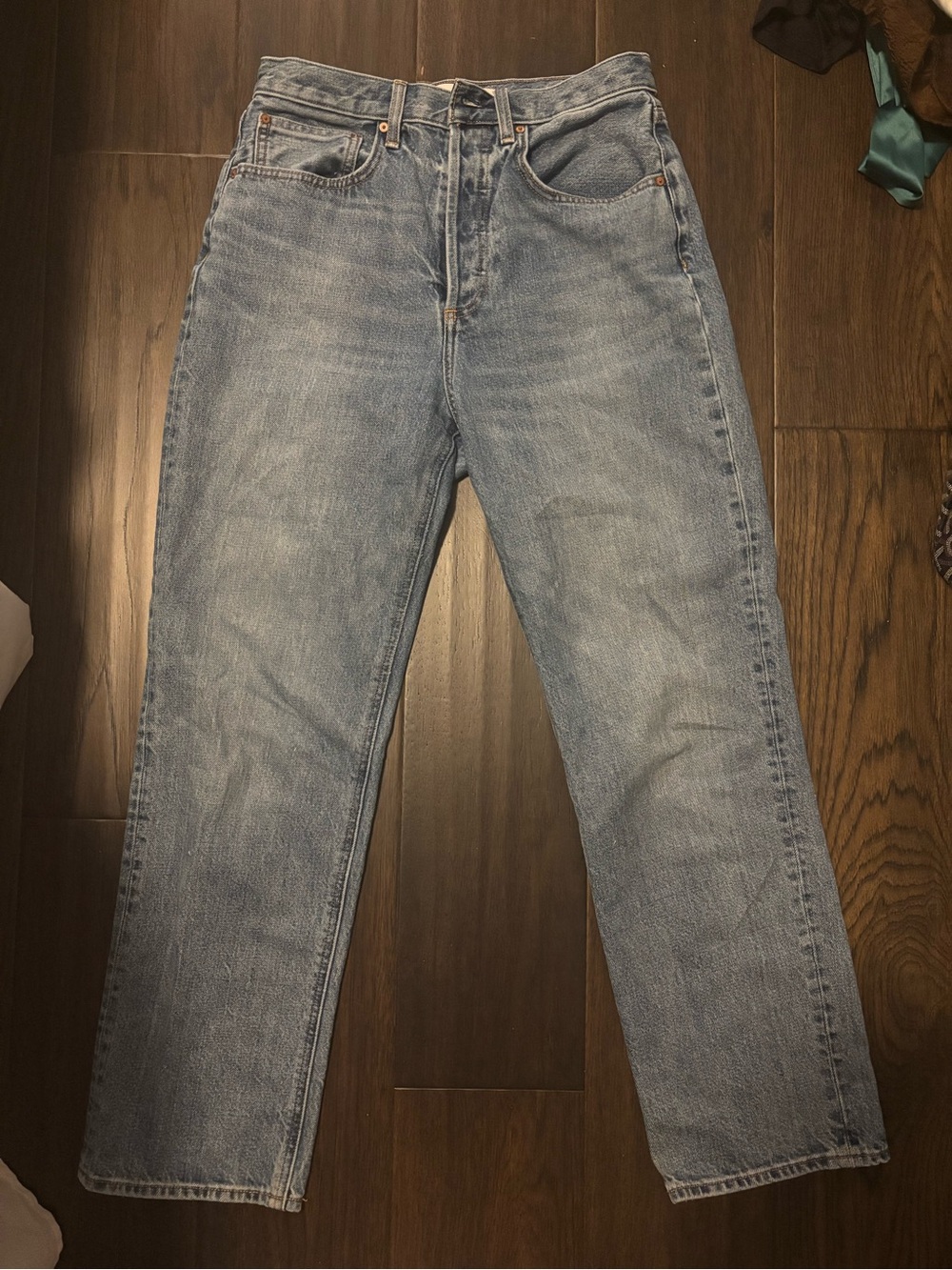Denim Forum Women's Joni High Rise Loose Jeans